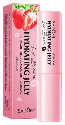 SADOER бальзам strawberry squalane moisturizing anti cracking jelly lipstick 3 г