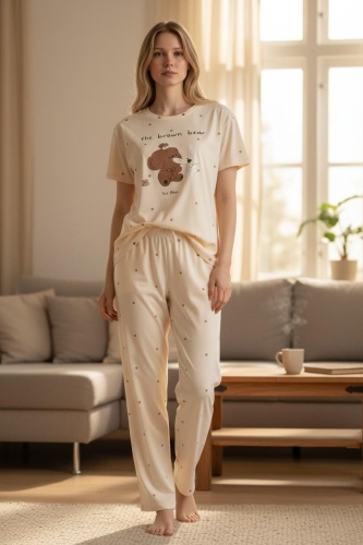 Пижама FASHION бежевый