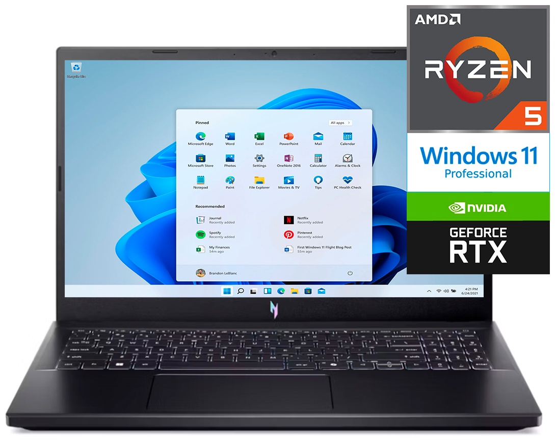 Ноутбук Acer Nitro V 15 ANV15-41 15.6" / 24 Гб / SSD 1000 Гб / Win 11 Pro / NH.QSHER.104