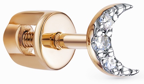 Накрутка Vesna Jewelry для ушей вес 0.42 г золото, бриллиант
