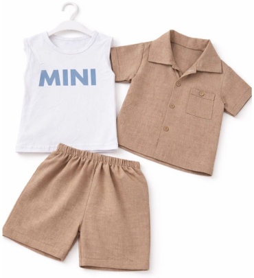 Комплект Mini белый, бежевый