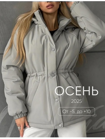 Демисезонная куртка серый