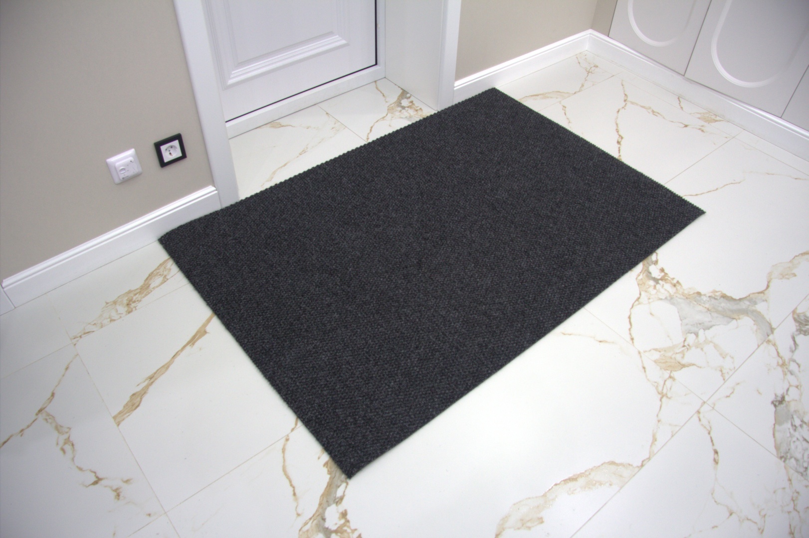 Ideal защитный коврик 150x200 см, Ideal защитный коврик 150x200 см, Ковёр IDEAL Hong-Kong 150 х 200 см, 2098 (графит)