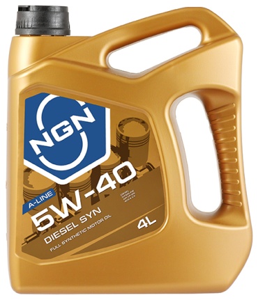 Синтетическое NGN 5W-40 DIESEL SYN A-LINE CF/SN 5W-40 4 л