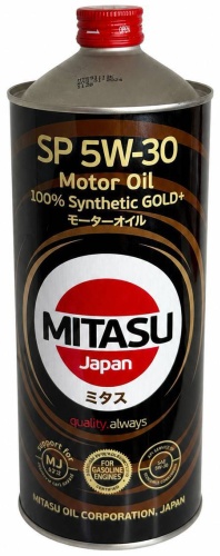 Синтетическое MITASU GOLD Plus SP 5W-30 ILSAC GF-6A 100% Synthetic 5W-30 1 л