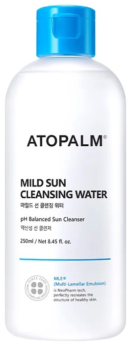 ATOPALM Mild Sun Cleansing Water Мицеллярная Вода для Мягкого Очищения Кожи Лица 250ml мицеллярная вода 250 мл