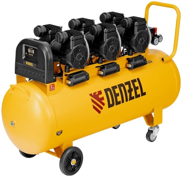Компрессор безмасляный DENZEL DLP-4500/150 58146, 8 бар
