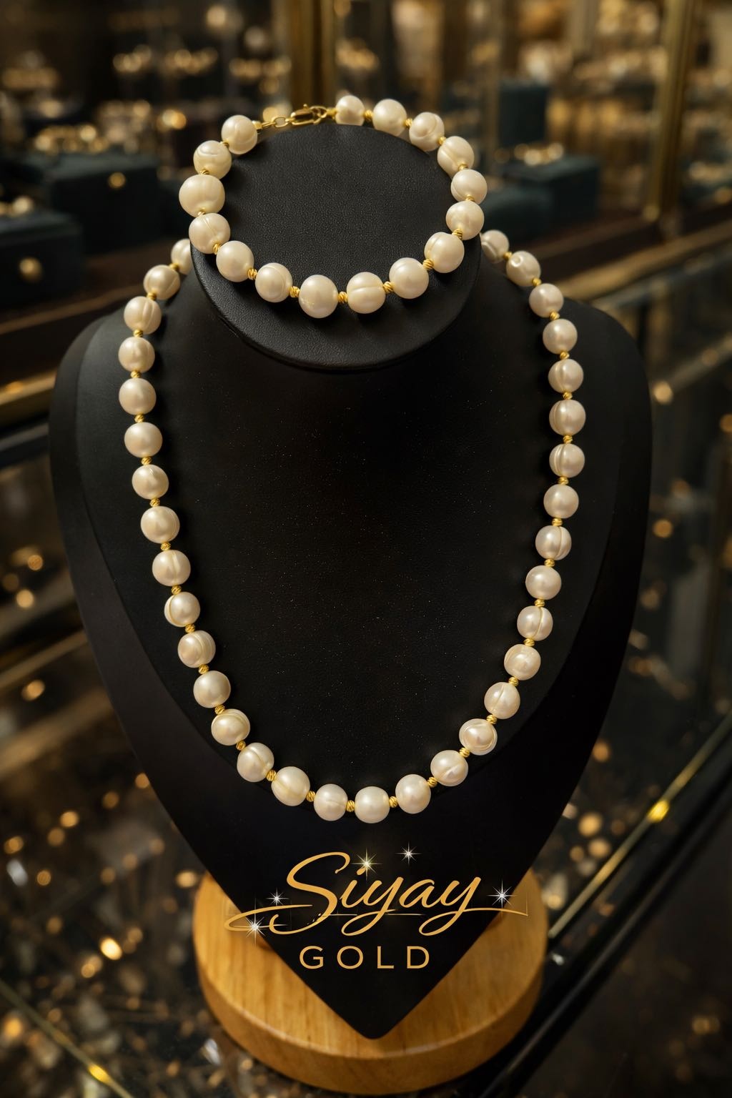 SIYAY GOLD 383036545 вес 20 г сплав покрытый золотом 24К, жемчуг, без вставок