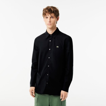 Рубашка прямая LACOSTE черный