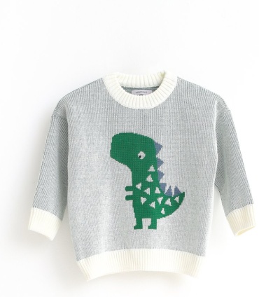 Джемпер Minidino серый, белый