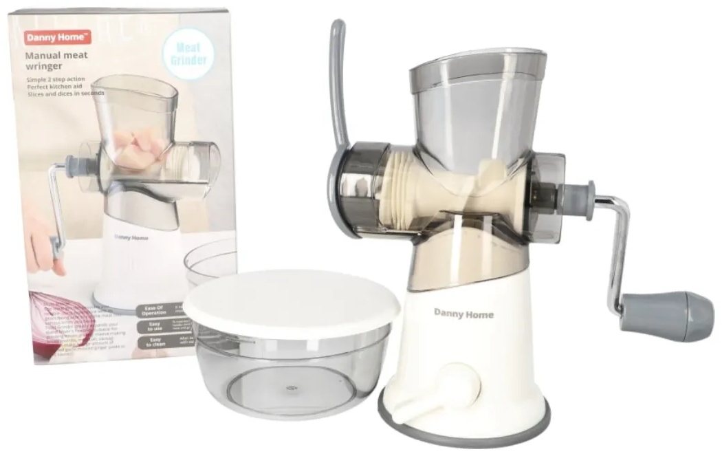 Мясорубка ручная Danny Home DH3111, пластик пищевой