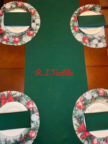 Дорожка с салфетками R.I.Textile 200x40 см, полиэстер, хлопок, дак, 7 шт