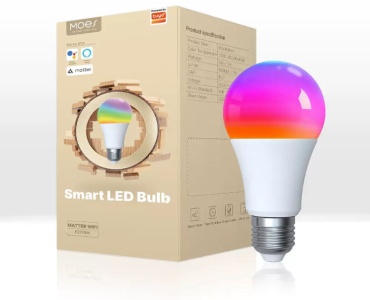 Tuya 9W E27, светодиодная, RGB