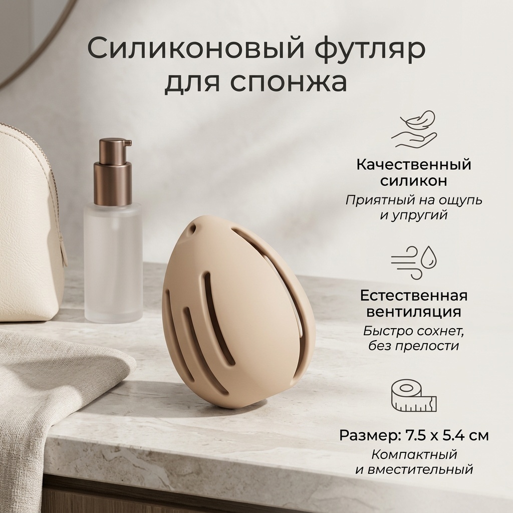 Футляр для спонжа силикон