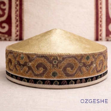 Тюбетейка OZGESHE размер 56, желтый
