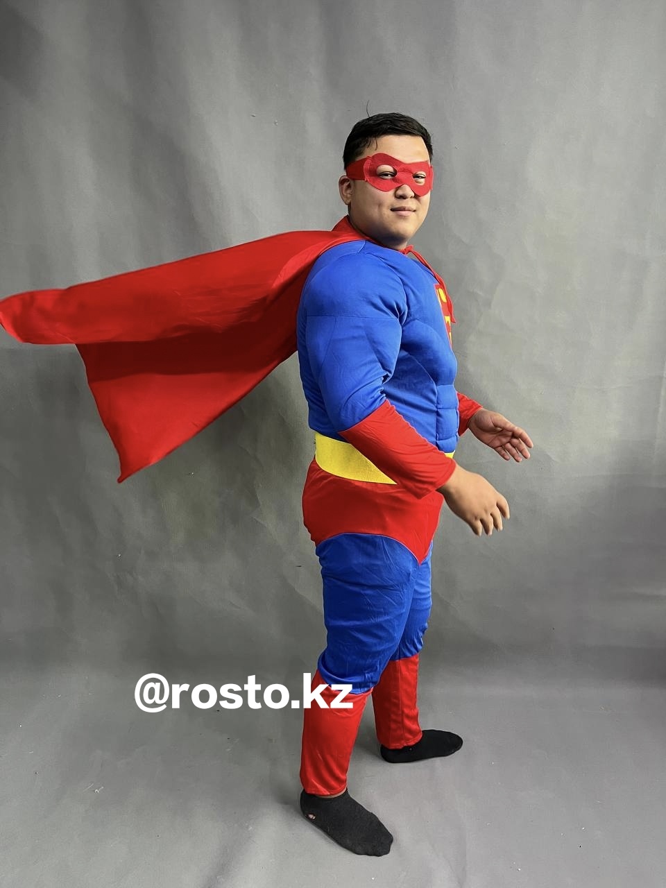 Карнавальный костюм Костюм Rosto костюм Супермэн супергерой для взрослых  красный