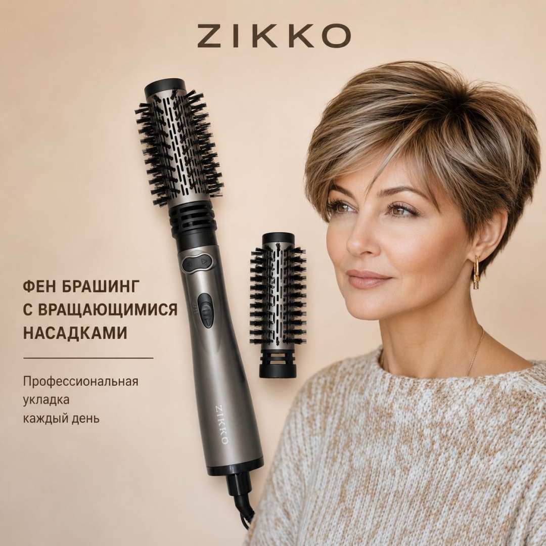 SOKANY SK-15006 фен-щетка черный, серый