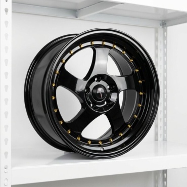 Fonyee KS122 R18 9x18/5x114.3 D73.1 ET35 4 диска черный
