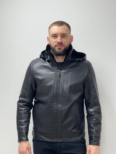 Дубленка черный