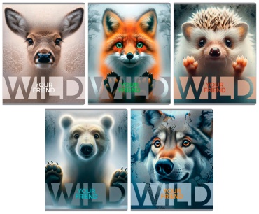 Общая тетрадь BG Wild, 48 л, А5, клетка, мягкая обложка, 1 шт