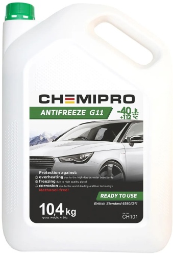 Chemipro Antifreeze -40 +112 зеленый G-11 9.3 л