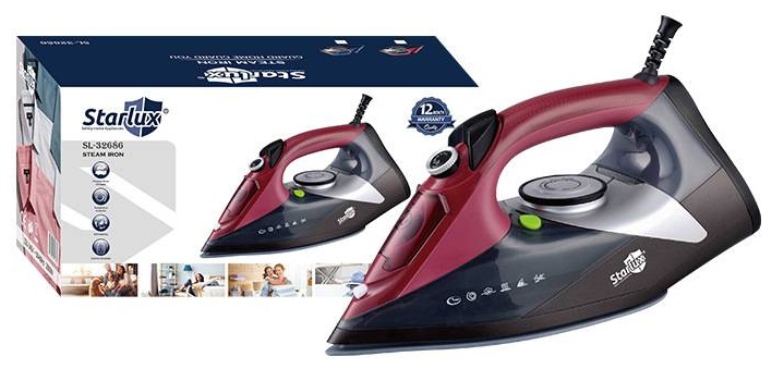 Утюг Starlux Sl32686 1314156 черный, красный