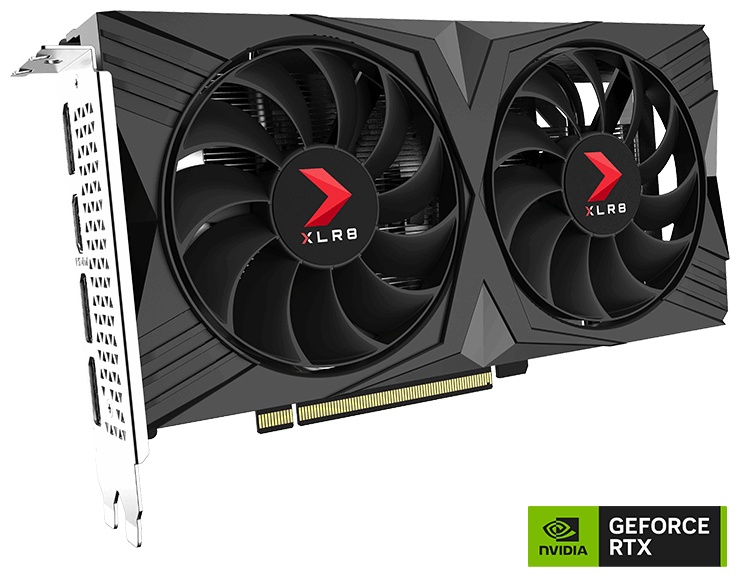Видеокарта PNY GeForce RTX 4060 XLR8 Gaming VERTO Overclocked Dual Fan DLSS 3 (VCG40608DFXPB1-O) 8 Гб