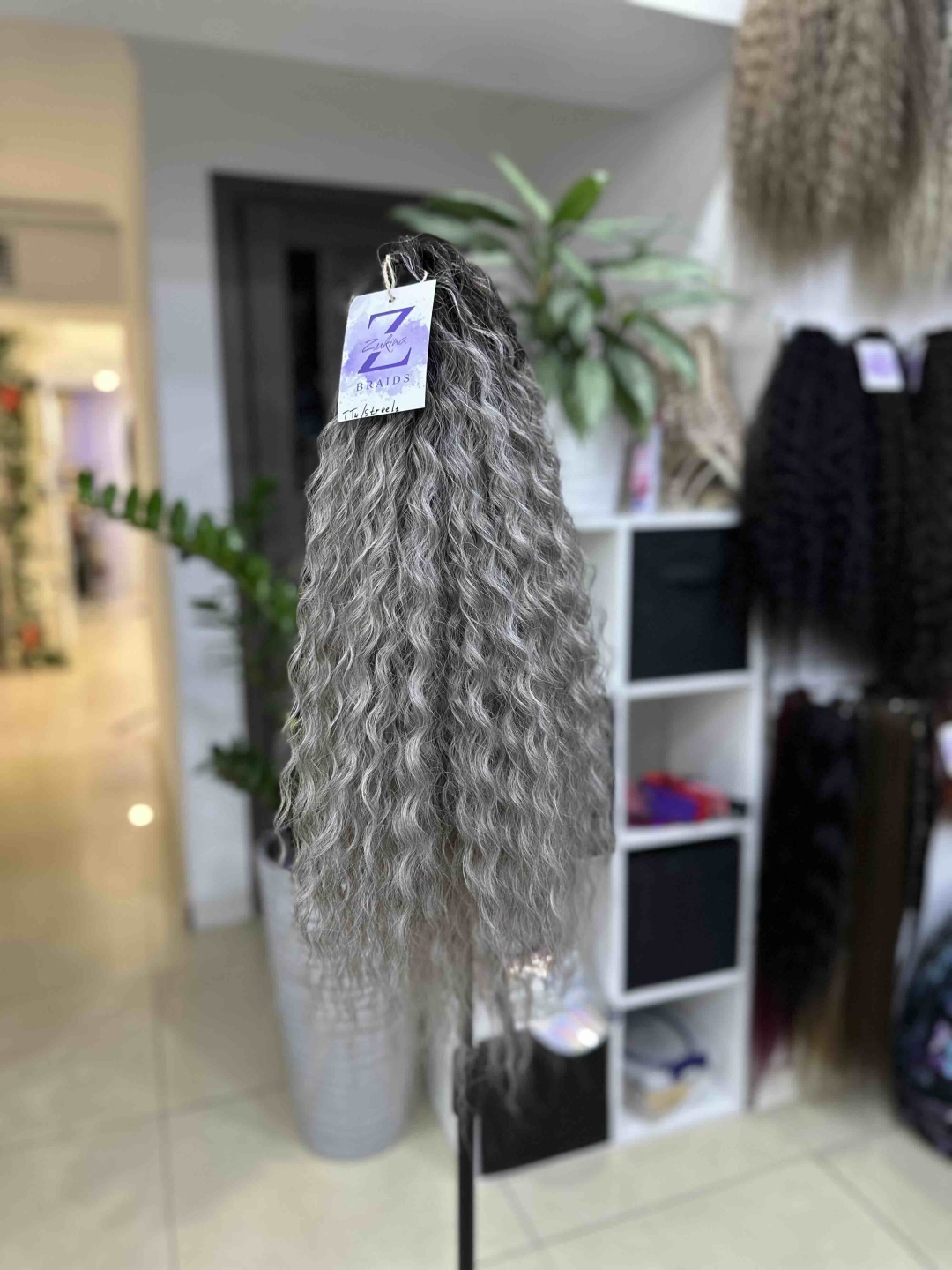 ZUKINA BRAIDS коабы пепельно-серый женский