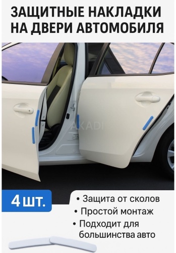 Защитные накладки на кузов 4 шт (синие)