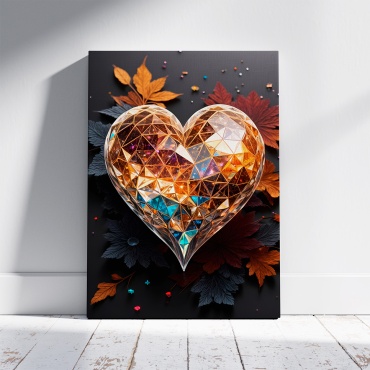 PEMIKAN CRAFT картина Золотое сердце романтика 40x60 см