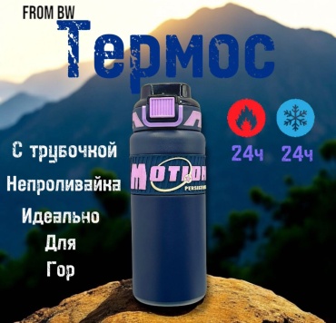 Классический термос 30366560_624192504 0.62 л фиолетовый