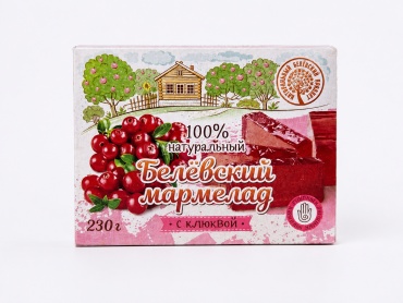 Мармелад Белёвский продукт с клюквой фруктово-ягодный 230 г