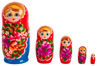 Матрешка Нескучные игры Матрешка 5в1 расписная