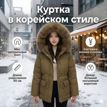 Зимняя куртка Special_one коричневый