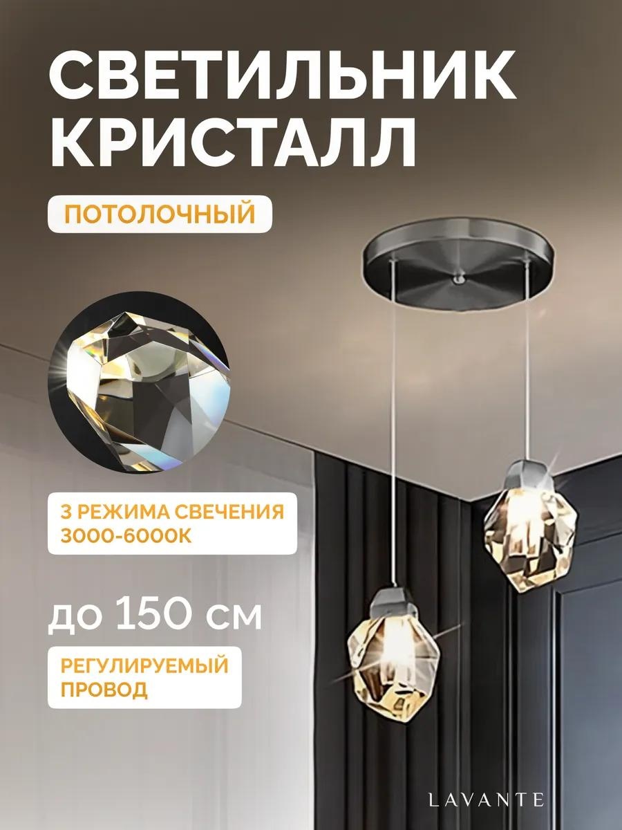 Светильник настенно-потолочный без цоколя серый