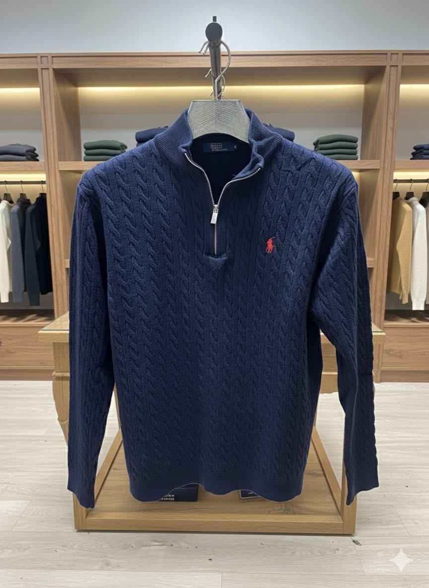 Свитер POLO55 темно-синий