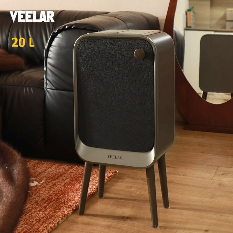 Мусорное ведро VEELAR 20 л 29x21x61.7 см, нержавеющая сталь, полипропилен
