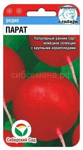 Сибирский сад редис Парат