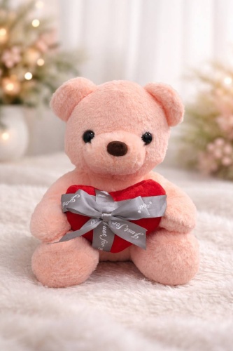 Мягкая игрушка SANTIMENT Мишка с сердечком, 28 см