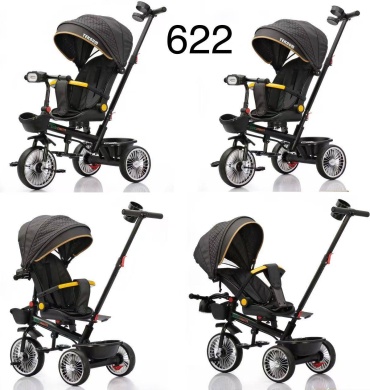 Трёхколёсный велосипед Karl-622 черный, зеленый