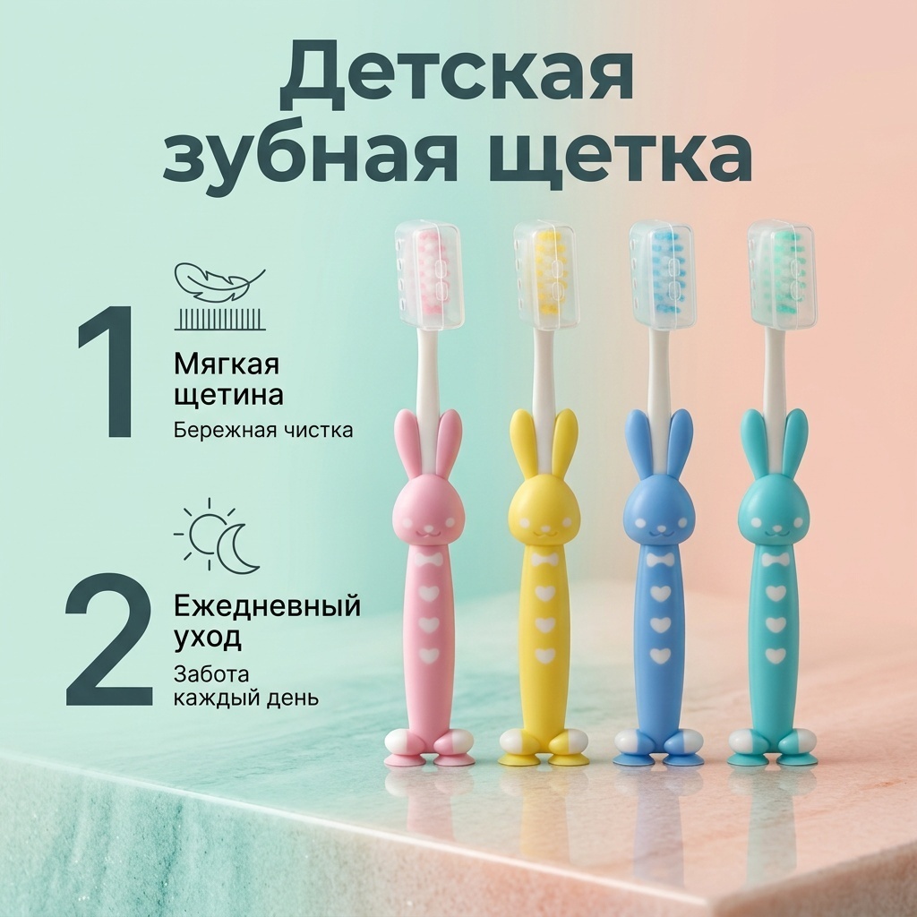 999238 зубная щетка мягкая 4 шт