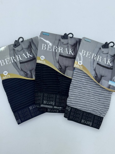 Боксеры Berrak черный, серый
