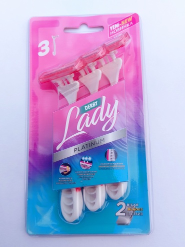 Derby Lady Platinum бритвенный станок 3 шт