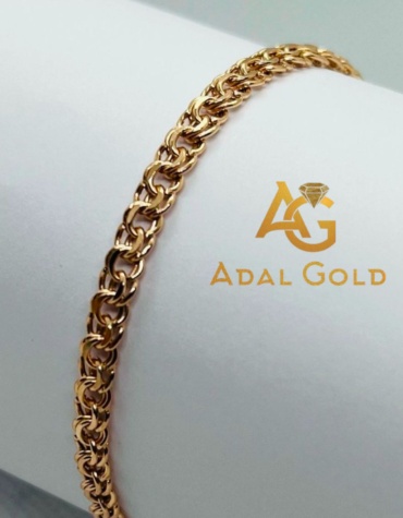 ADAL GOLD ADG_1724 длина 19 см, вес 3.5 г золото, плетение бисмарк