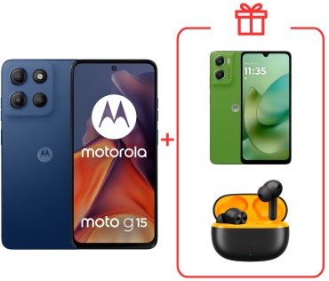 Motorola Moto G15 8 ГБ/256 ГБ темно-синий + подарок