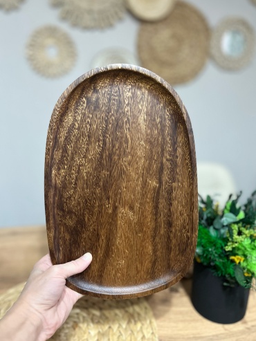 Обеденная тарелка 20x30 см, 1 шт, дерево