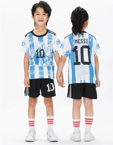 Комплект Messi белый, голубой 98-104