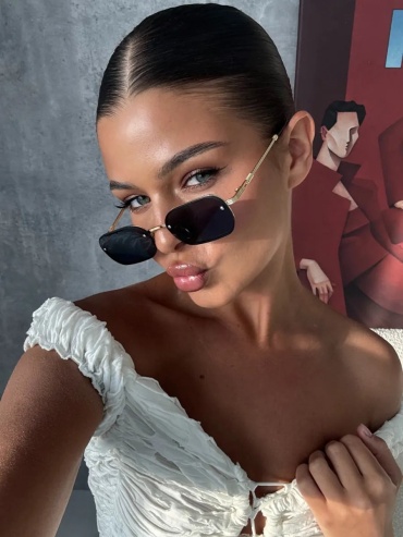 Yeux солнцезащитные очки квадратные УФ-фильтр