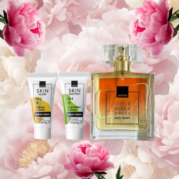 Avon Подарочный набор косметики Little Black Dress Holidey & Skin набор по уходу за лицом для женщин