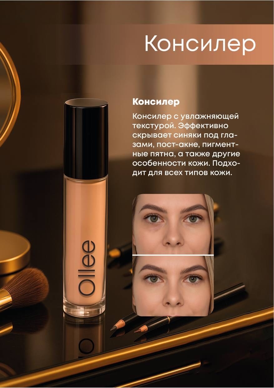 Ollee бежевый 4.5 мл. консилер Светлый 1